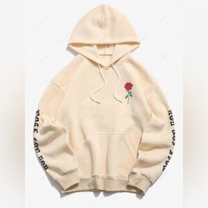 Zaful Z Man Rose For You Hoodie, size XXL/42